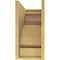 Ekena Millwork 9"W x 18"D x 18"H Classic Mayflower Rough Cedar Woodgrain TimberThane Corbel, Primed Tan CORUR09X18X18MAYRCPR - alternate 2